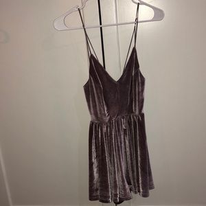 Urban outfitters velvet style romper